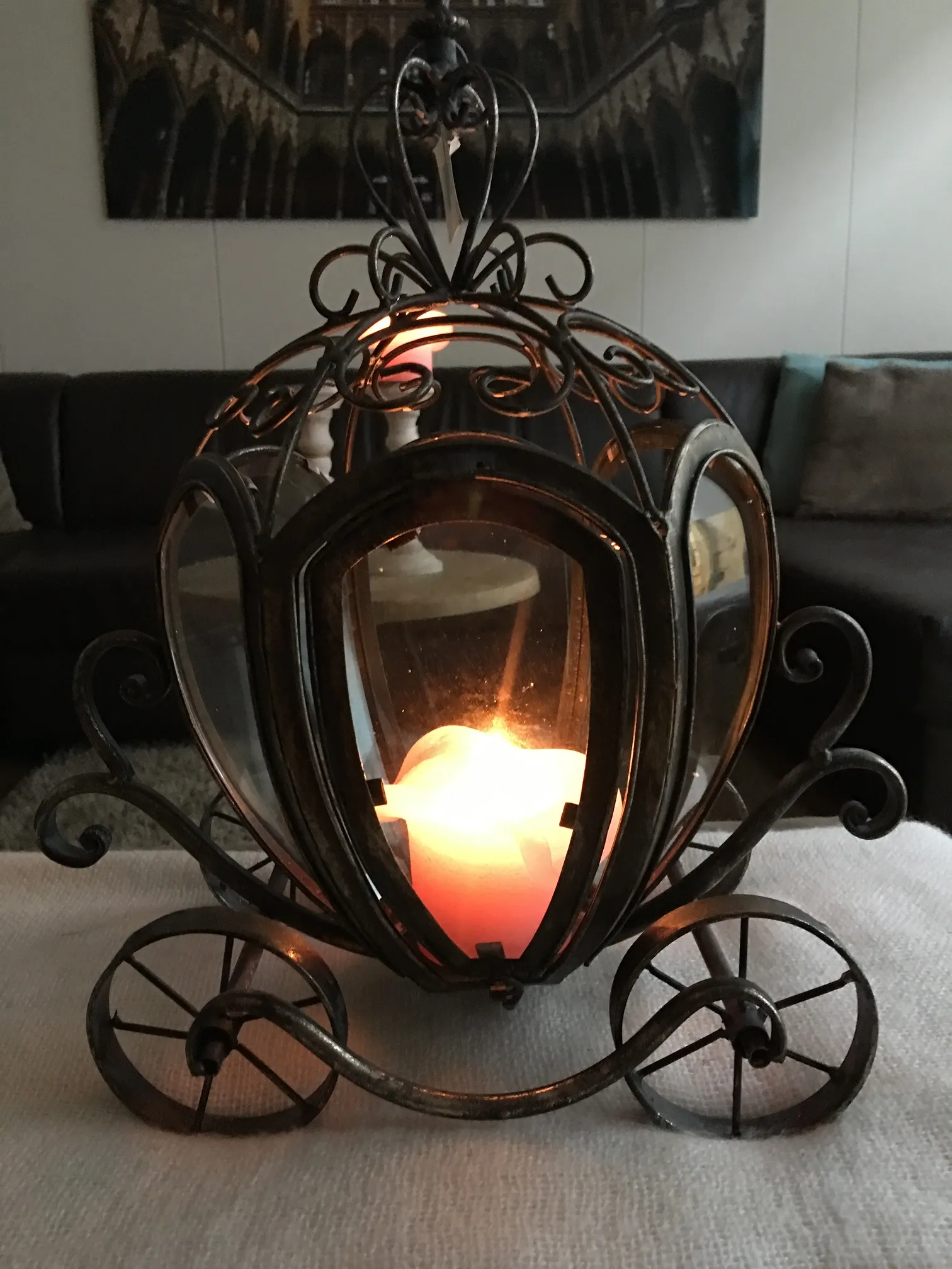 houseandgarden.shop sehr decoratie - Metallkutschen-Kerzenhalter, om schön - het én in dé webshop voor huis!