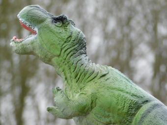 Dinosaurier - Polystone Statue - 40 cm - in Farbe - Dekoration