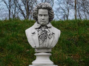 Beethoven Büste - auf Sockel - Stein - 127 cm - klassisch