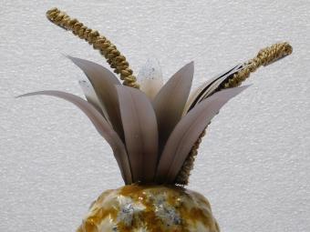 Ananas - Metallstatue - 27 cm - bunte Dekoration