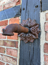 Waterspuwer voor de tuin fonteinen, Kugelblute, Cast Iron