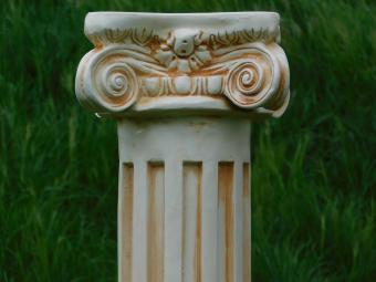 Podest - Polystone - 75 cm - klassisch - rustikales Finish