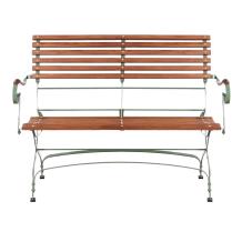 Gartenbank Teak, schwere Sofa für den Garten, Holz und Metall