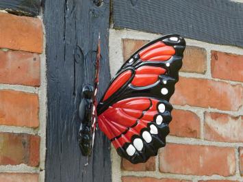 Schmetterling in Farbe - Metall - Wanddekoration