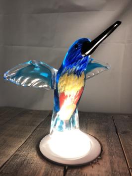 IJsvogel geheel glas, tafel decoratie, huisdeco