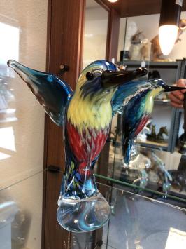 IJsvogel geheel glas, tafel decoratie, huisdeco