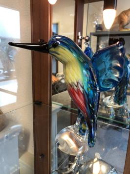 IJsvogel geheel glas, tafel decoratie, huisdeco