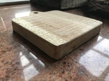 Plankhouder met 6 kleine houten planken / dienbladen