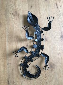 Wanddecoratie, tuin deco, salamander / hagedis, sfeer