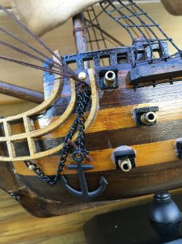 Wereld bekend oorlogschip, HMS VICTORY, handgemaakt