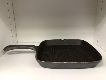 Zware gietijzeren grill pan, ouderwetse  topkwaliteit