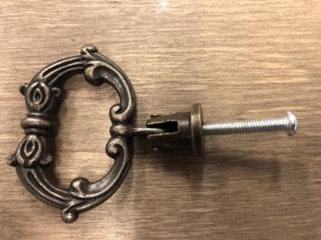 Vintage laden, kastdeur handvat, brass-messing