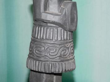 Handgeschnitzte Asmat-Statue, 1/4, Tibal Art Wood