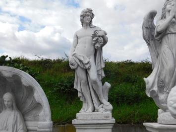 Schöne Gartenstatue des Bacchus, voll Stein