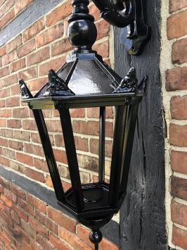 Wandlamp buiten, zwart, buitenlamp klassiek