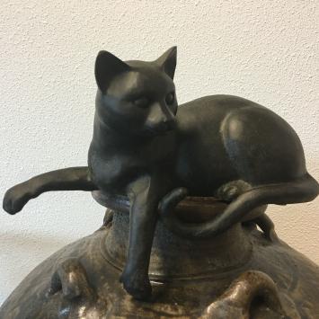 Katten sculptuur, Polystein, liggend