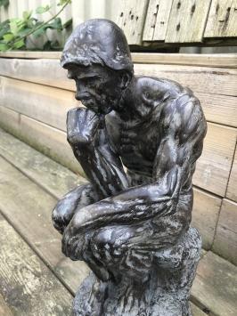 Statue des Denkers 'THE THINKER', Statue aus Polystone