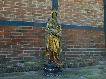 Statue Mutter Maria mit Jesus XL - 130 cm - Alt Polystone