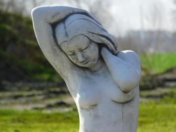 Beeld Zittende Vrouw  - 50 cm - Steen