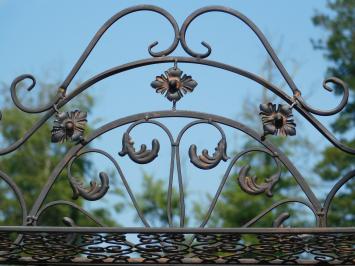 Etagere für den Garten, Blumentreppe, schmiedeeisern und klappbar, antik