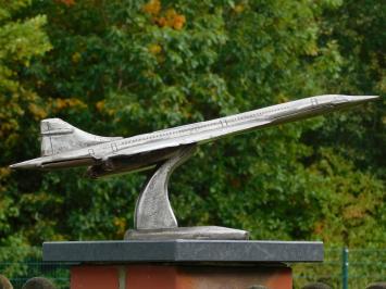 Concorde Skulptur, Große Flugzeug Skulptur, Eisen