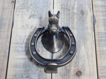 Deurklopper Paardenhoofd, Brass messing