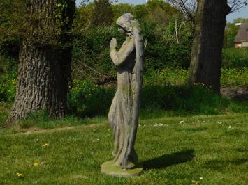 Große Gartenengelstatue, großer Engel, Polystone Statue