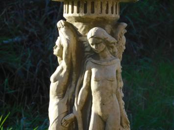 Vogeltränke stein, Gartenvase auf Gartenstatue, englischer Guss