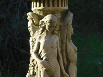 Vogeltränke stein, Gartenvase auf Gartenstatue, englischer Guss