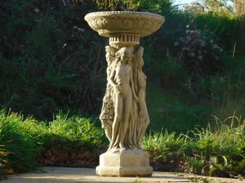 Vogeltränke stein, Gartenvase auf Gartenstatue, englischer Guss