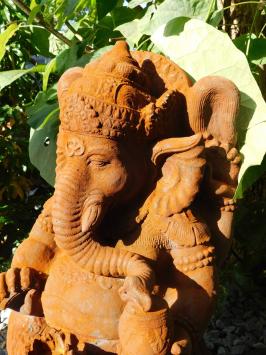 Statue Ganesha 1 Oxid, ein Hindu-Gott, voller Oxidstein Statue