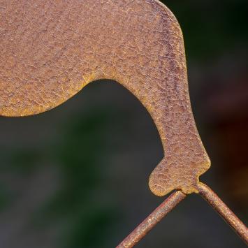 Gartenstab in Form einer Katze, schöne Gartendekoration