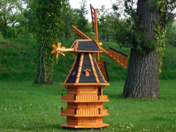 Windmühle mit Regalen - 135 cm - Imprägniertes Holz