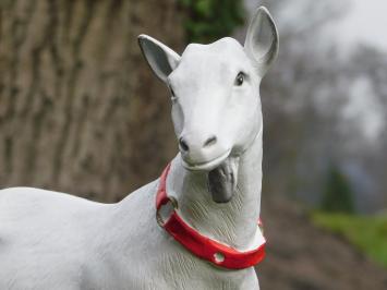 Tuinbeeld geit, dierenbeeld van kunststof, tuindeco