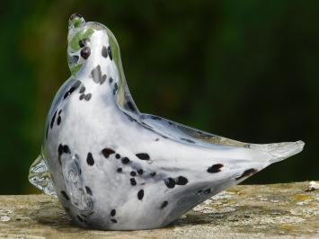 Glazen beeld Zeehond, In Kleur, Glassculptuur