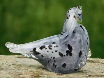 Glazen beeld Zeehond, In Kleur, Glassculptuur