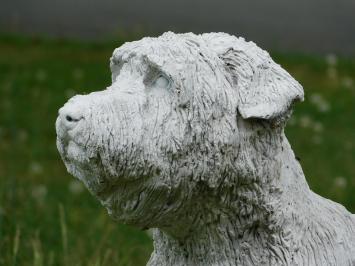 Statue Hund M - massiver Stein