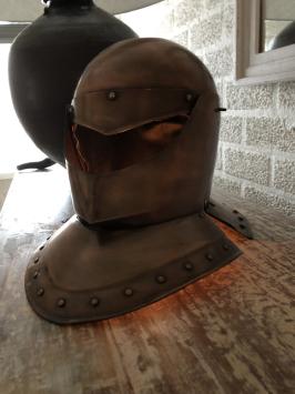 Helm Messing, mit hochklappbarem Visier