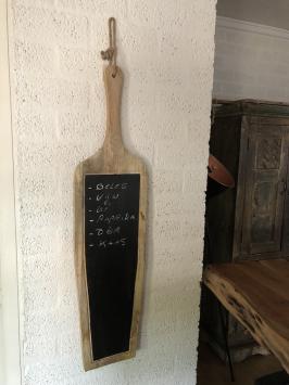 Wandtafel aus Holz, Brotbrett mit Beschriftungsmöglichkeit