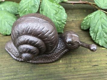 Gusseisen Schnecken braun, Gartenstatue