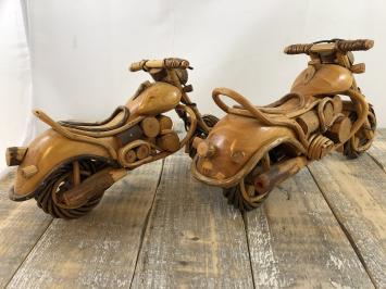 Set handgemaakte houten motoren, lowriders