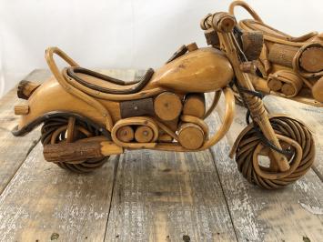 Set handgemaakte houten motoren, lowriders