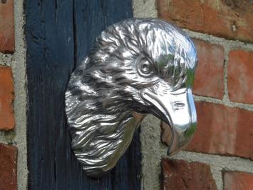 Wandornament Kopf Adler in Aluminium, sehr schönes Design