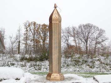 Grote Metalen Lantaarn met Glas, Staand of Hangend