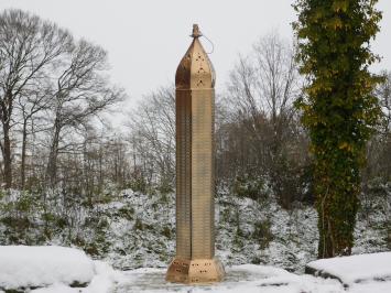 Große Metalllaterne mit Glas, Stehend oder hängend