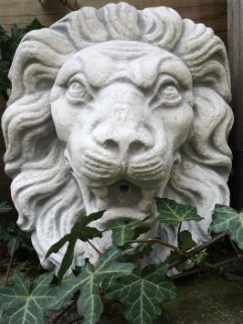 Großer Löwenkopf, voll mit Stein, Brunnen