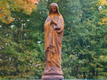 Authentische Marienstatue, Gartenstatue / Kirchliche Statue, Gusseisen Rost