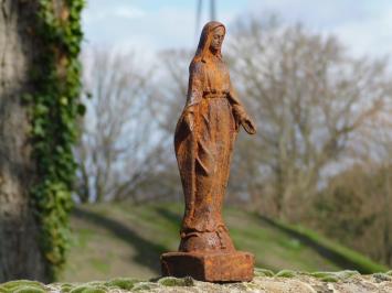 Marien Gartenstatue, gusseiserne Marienstatue, Kirche, Gartendekoration