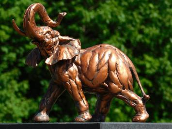 Statue Elefant - Farbe Kupfer - Detailliert