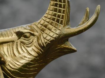 Beeldje olifant, goud, aluminium beeld, dierenbeeld